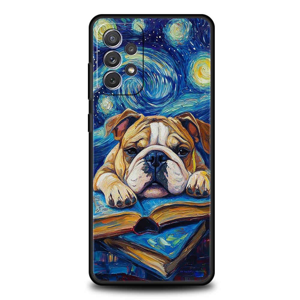 Animal Black Pug Close Up Phone Case For Samsung Galaxy A17 A07 A55 A35 A25 A15 A05 A33 A31 A21s A13 A41 A73 A53 A51 A71 Cover