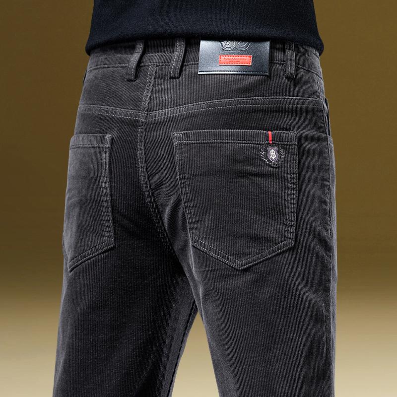 Pánské 2025 Slim Fit Manšestrové Ležérní Business Kalhoty