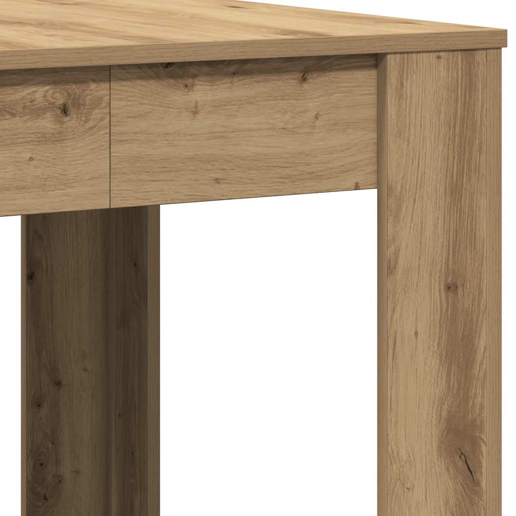 Vidaxl Dining Table, Artisan Oak Color, 140X74.5X76 Cm
