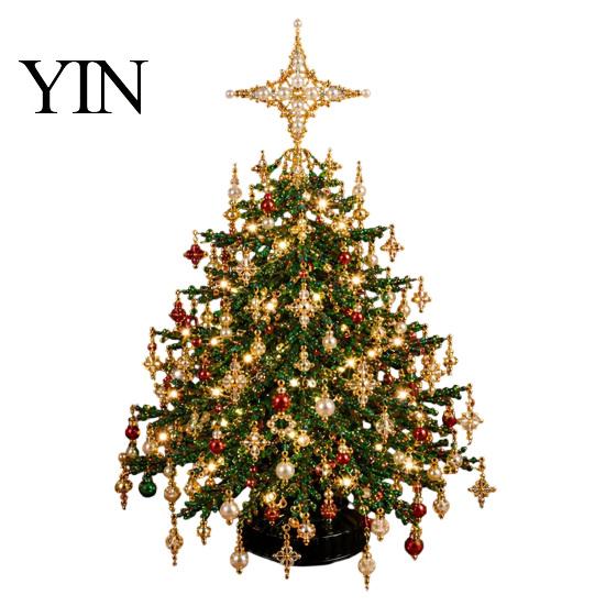 Kreative Weihnachtsfeier-Aktivität DIY Perlenbaum-Set, Kunstkristall-Feiertagsbastelset Geschenk für Paare Erwachsene Anfänger, Handgemachte Dekoration