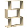 VidaXL Room Divider Shelf 3 Levels Sonoma Oak 70x24x97 Cm, Bookcase, Book Support, Shelf 858113