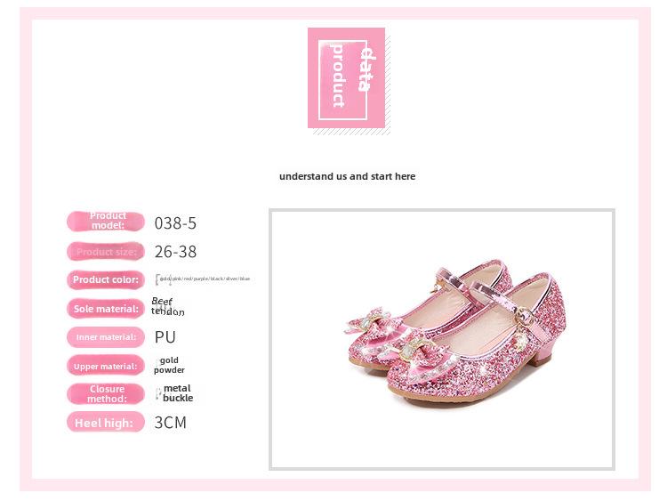 Tocuri înalte de cristal pentru fete, primăvara 2025, prințesă