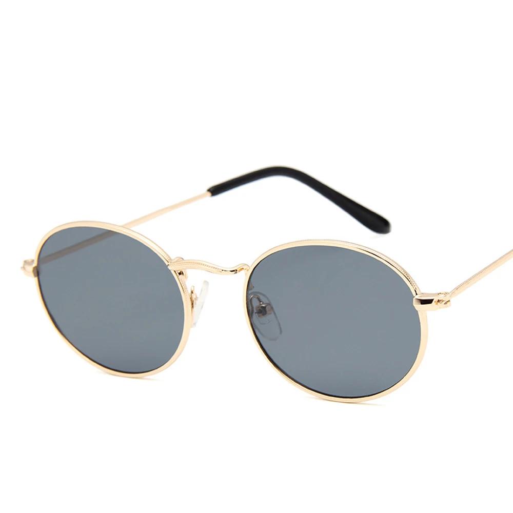 Stylish Durable High Quality UV Protection Classic Oval Sun Glasses Glasses with Mirrored Lenses for Men and Ladies