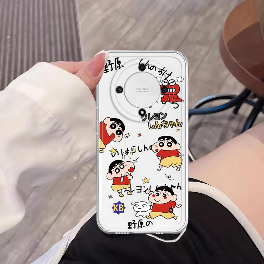 Cute Crayons Shinchan Soft Phone Cover Case for Honor X8 X7b 90 Lite X8b X8a X9b X9a