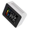 5 in 1 Air Quality Tester CO2 TVOC HCHO Temperature Humidity Test Digital Display Air Detector White