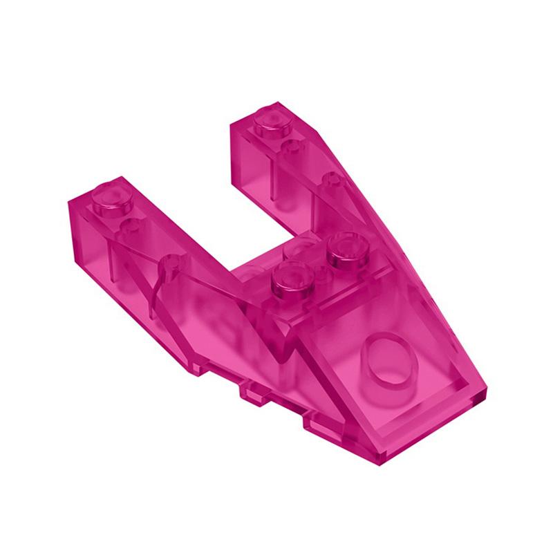 10 peças MOC Brick Parts 6153b Cunha Inclinada 6 x 4 Recorte com Entalhes de Pino Bloco de Construção Compatível Partícula DIY Brinquedo de Cérebro Infantil