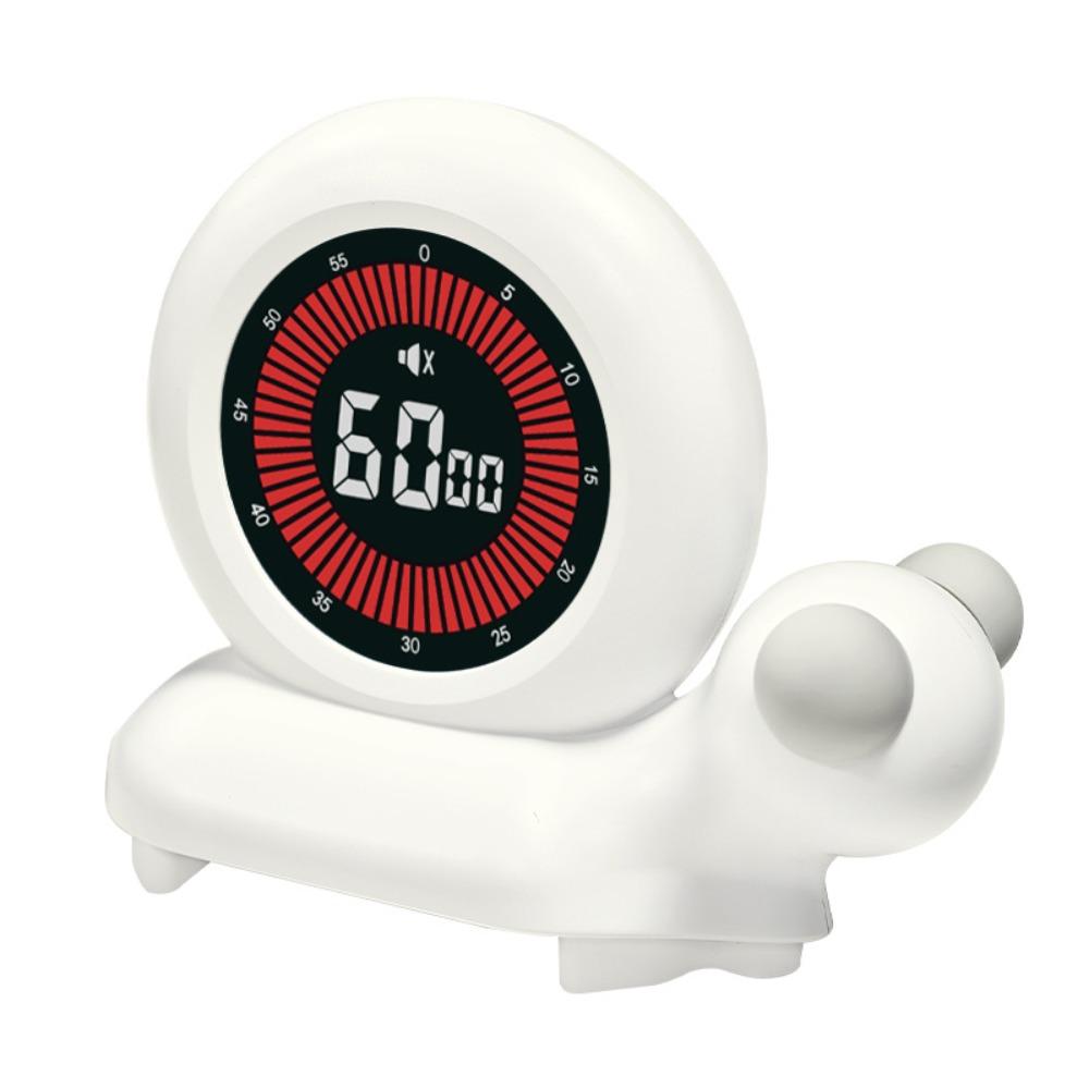 Rechargeable Digital Luminous Timer LED Display Rotary Timer Snail Visual Timer Timer Reminder