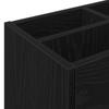 Umbrella Stand Black Oak Look 65 x 24 x 50 cm