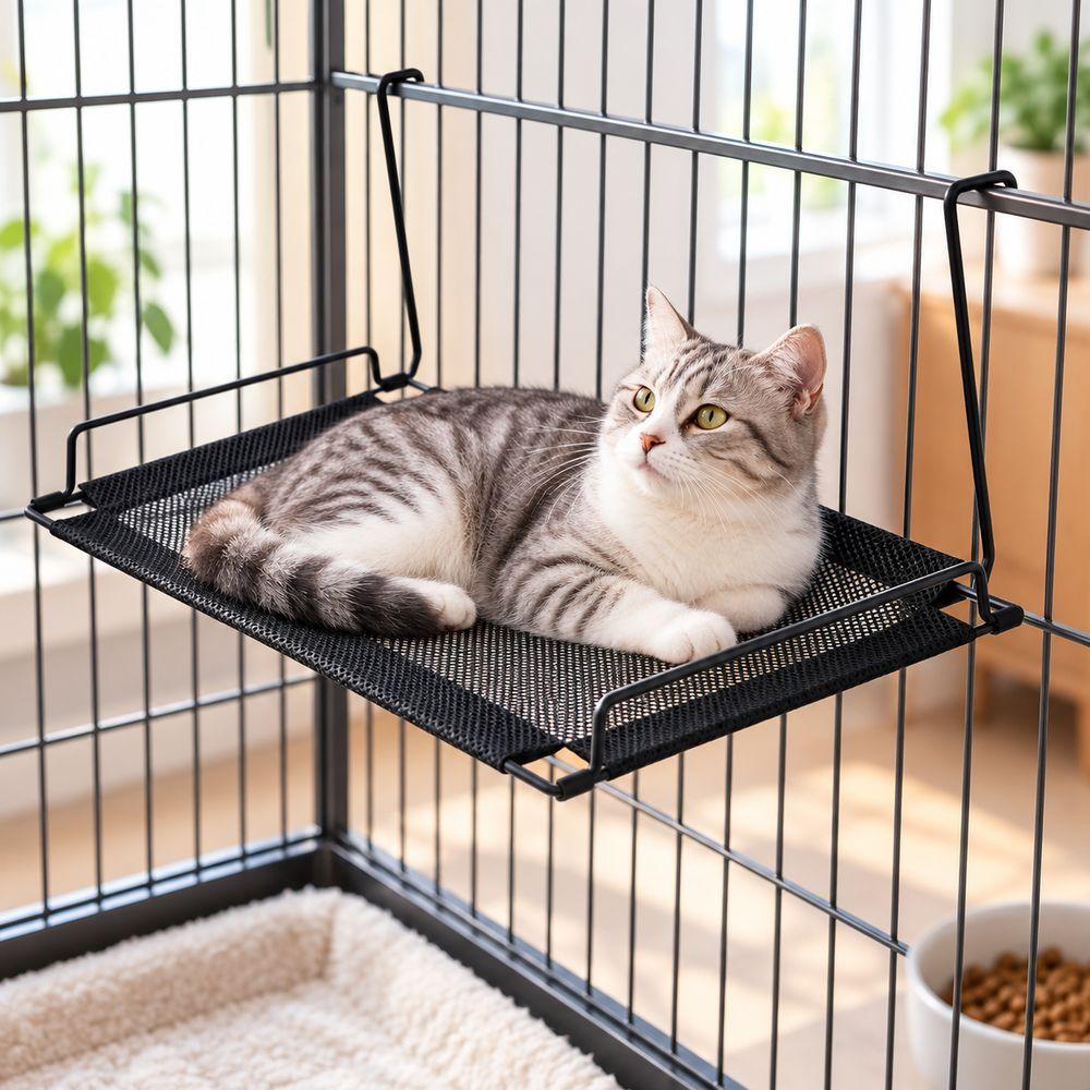 Space Saving Cat Hammock Breathable Mesh Pet Hammock Gifts Hanging Cat Bed  Small Pets