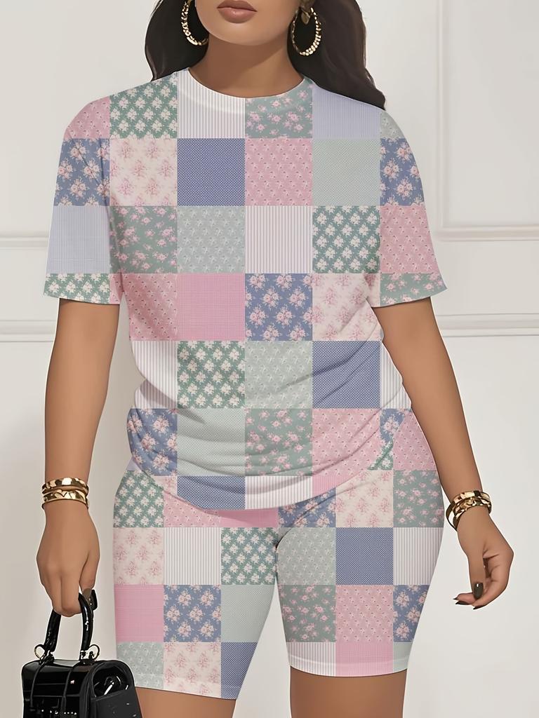 Color Codes: European and American Women's Clothing, Painting Print T-shirts, Shorts, Sets, Sportswear
