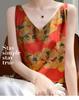 High-Quality Chinese-Style Satin V-Neck Camisole: Women's Sleeveless Summer Top