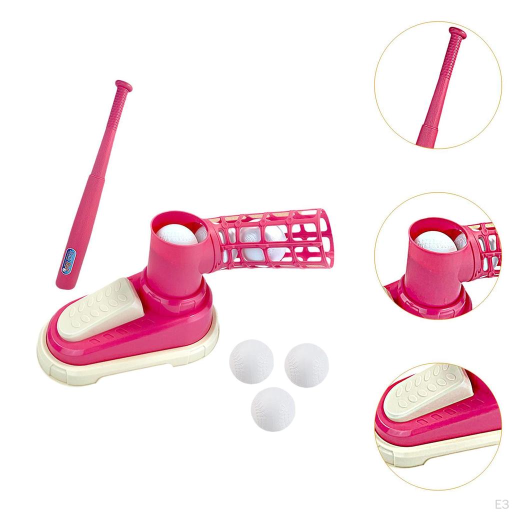 Baseball Wurfmaschine Fußpedal Ballauswerfer Pitcher Ausrüstung Übung Praktisches Geschenk