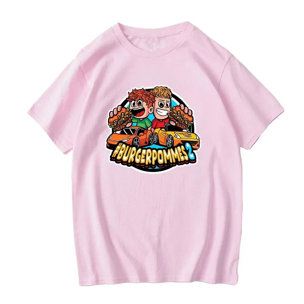 Burgerpommes 2 LukasBurger Trička Kreslený Grafický Potisk Tričko Marvin Vlogt ICrimax Tričko Bavlna Pánská Dámská Trička Unisex