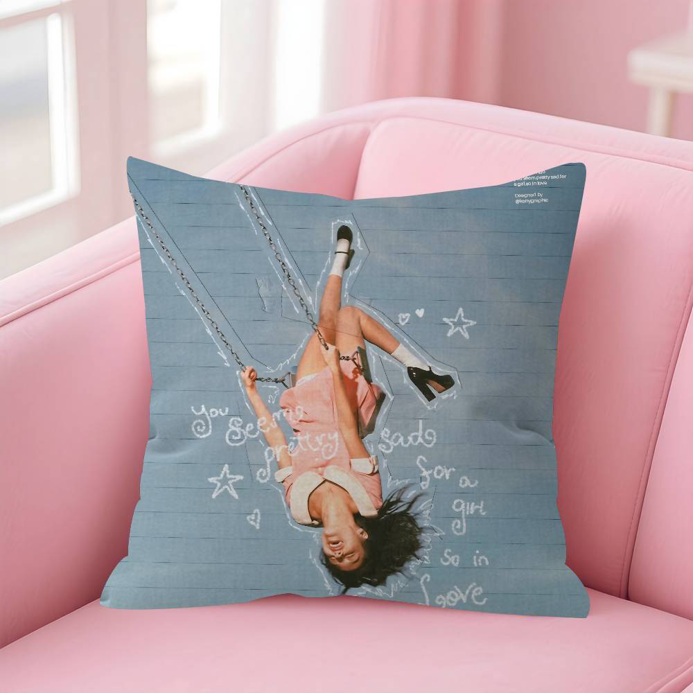 Singer Drop Dead Music  Pillow Covers Cartoon Sofa Decorative Home Doublesided Printing Short Plush Cute Cushion Cover