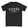 Men T-Shirts Spanish Flag Casual 100% Cotton Tees Short Sleeve T Shirts Crewneck Clothes Summer