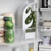 Clear Vegetable Storage Box With Horizontal Access For Easy Trimming And Fridge Organization