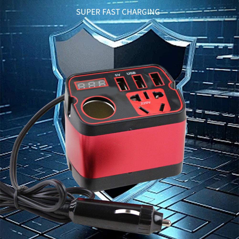 Easily Convert Car Battery with Compact 12V To AC Inverter Adapter