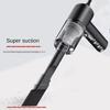 Handheld Cordless Vacuum Cleaner with Long Nozzle and Brush Attachment for Car Home Office Cleaning