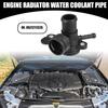 Engine Water Pump Coolant Outlet Pipe No.06J121132G - Car Interior Heater Hose Connector - for Volkswagen Tiguan 2.0L 2009-2017 Plastic Black 1 Pc