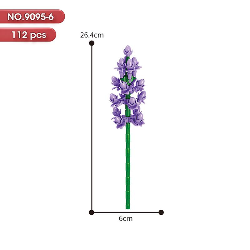 HOT MOC Flowers DIY Potted Plants Micro Landscapes Mini Art Construction Building Blocks Sets Model Dolls Brick Girls Toys Gifts