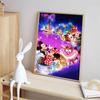 Disney 5D DIY Diamond Painting Disneyland Night Parade Full Round Diamond Mosaic Cartoon Cross Stitch Art Painting for Home Decoration