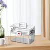 Large Kit Family Medicine Organizer Box 3 Layers Medicine Cabinet Capacity Family Kit Aid Case Portable Handle with First