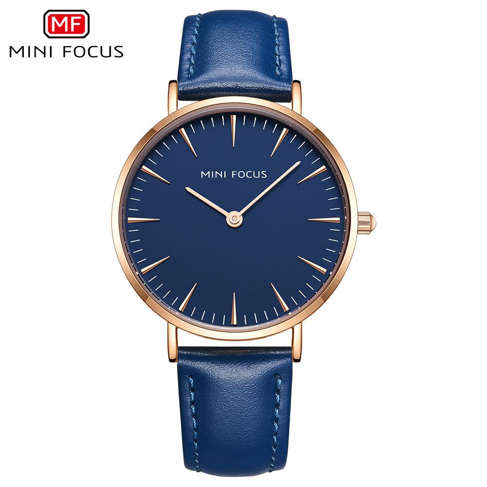 Ultra-thin Fashionable Japanese Movement Waterproof Genuine Leather Strap Women's Watch