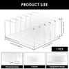 5 Slot Business Card Holder Acrylic Desktop Upright Mail Organize Transparent Card Display Stand Office Desk Bracket