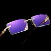 Limited Luxury Diamond Cut Multifocal Reading Glasses Rimless Progressive +0 75 to +4 Special Model