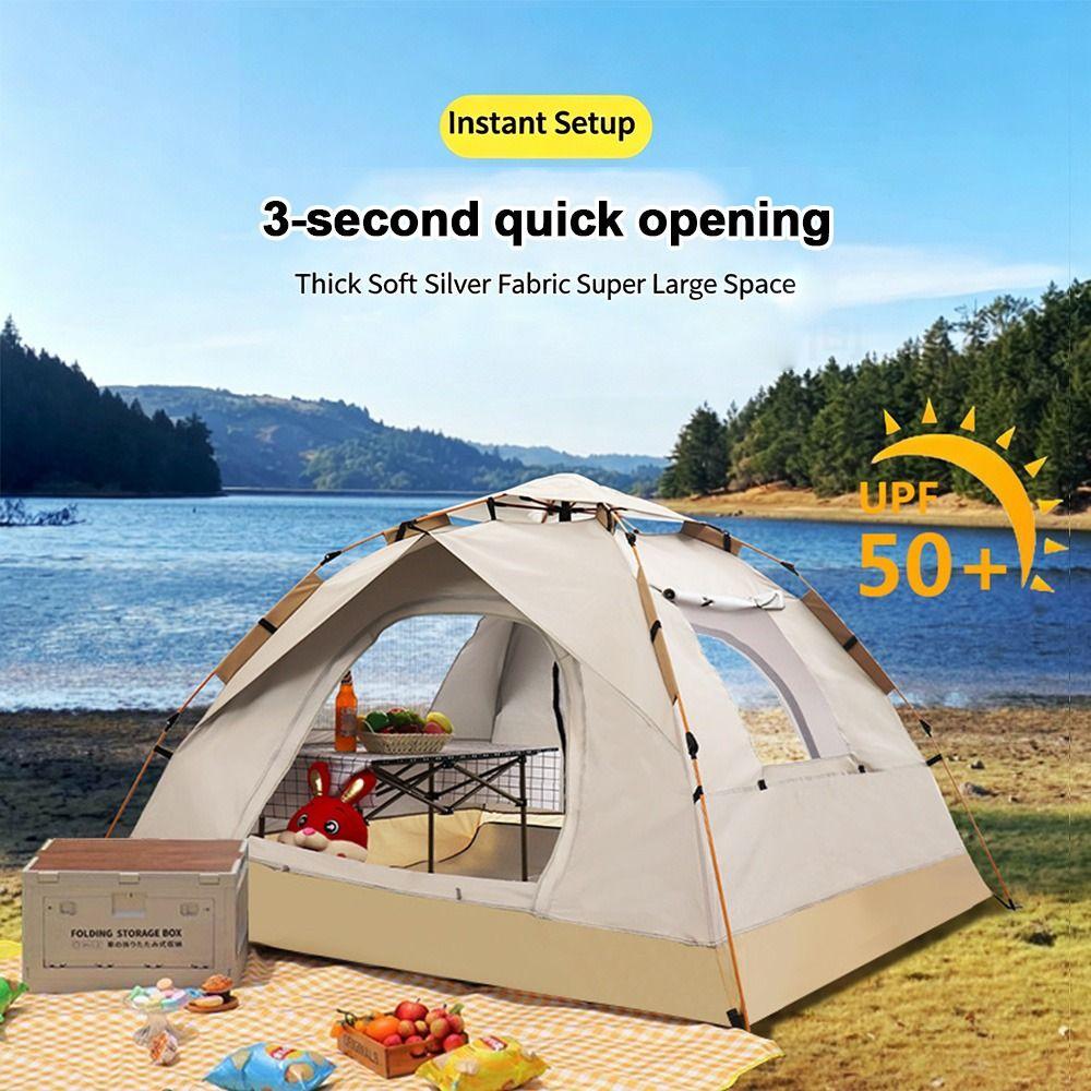 Waterproof Automatic Tent Tarp Cover 2 Person Outdoor Camping Travel Sun Shelter