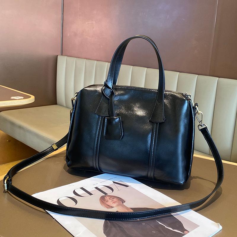 Single-shoulder Bag High-end Commuting Bag for Work Genuine Leather Women's Crossbody Handbag