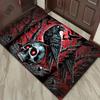 Skull and Raven Gothic Rug for Dark Interiors - Halloween Decor, Spooky Home Accessories, Bold Living Room Designs