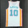 Custom Heat Pressed Basketball Jersey San Antonio Spurs 5 Murray 21 Duncan 20 Ginobili Breathable Bamboo Charcoal Fabric