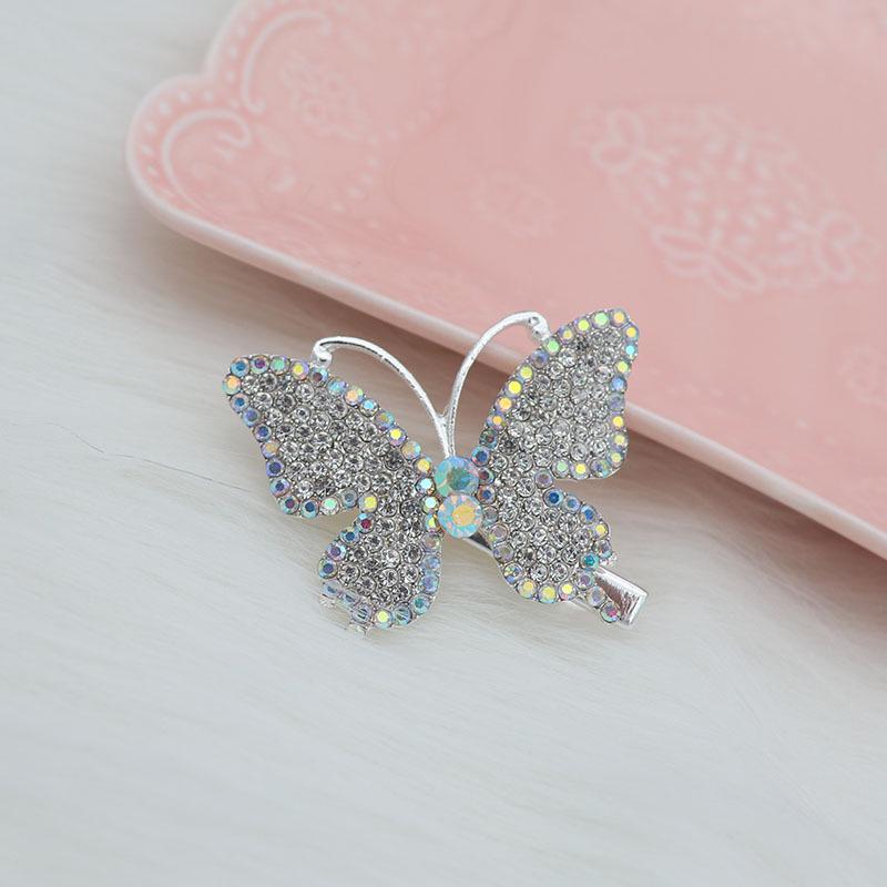 Korean Style Rhinestone Bow Hair Clip for Women