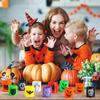 12 STÜCKE Zufällige Halloween Magische Feder-Spiralfeder-Spielzeuge Pädagogischer Spaß Geschichteter Mini-Regenbogenkreis Kinder Weihnachtsfeier Spielzeug Geschenke
