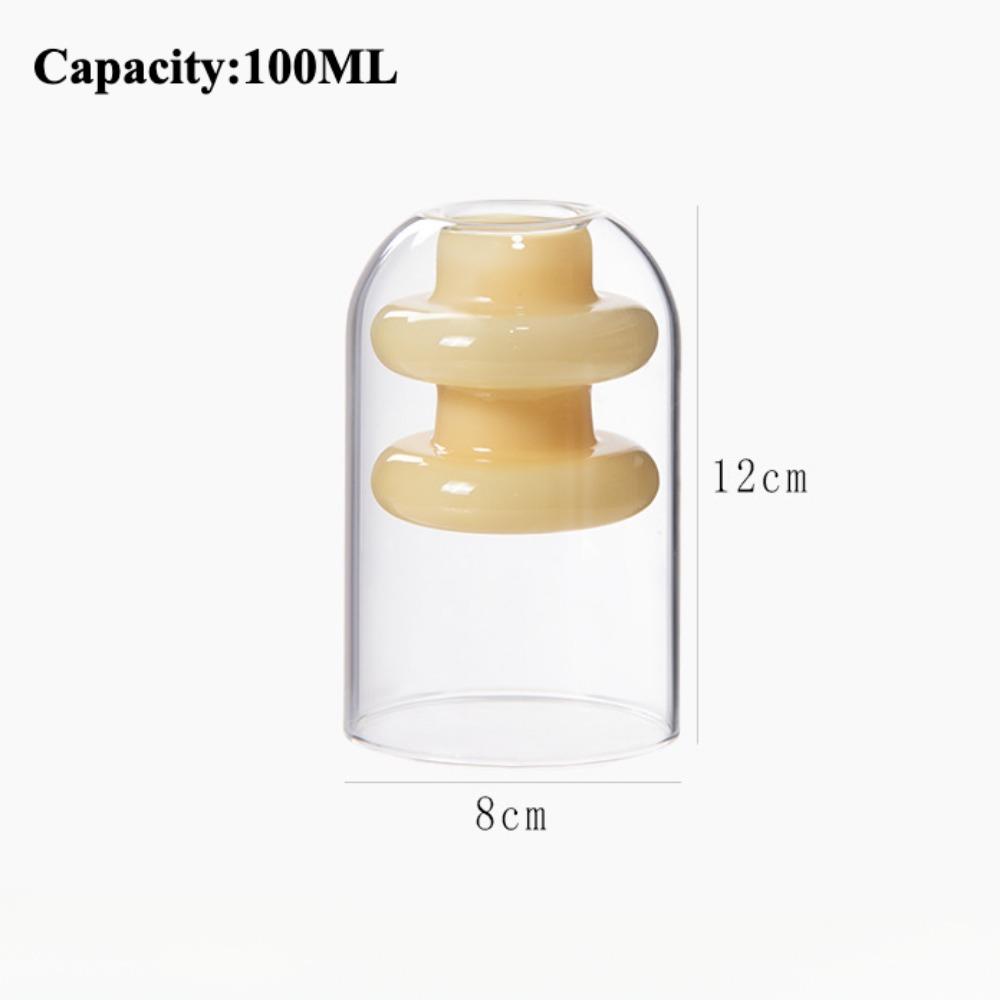 Modern Simple Glass Vase Home Decoration Accessories Hydroponic Vases for Flowers Terrarium Transparent Home Decorative