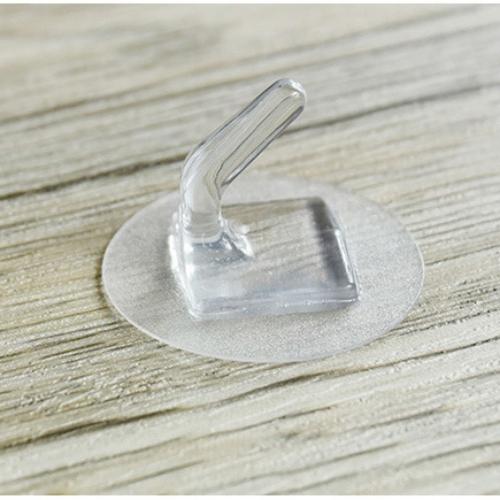

5/10/20pcs Transparent Plastic Duty Wall Hook for Kitchen Bathroom Office Storage No Trace No Scratch Waterproof Adhesive Hooks 10PCS