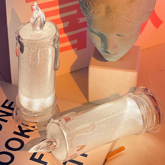 Candle Shape Electronic Fashion Lamp Flameless Party Home Plastic Christmas Event Decoration Tea Light Home KTY