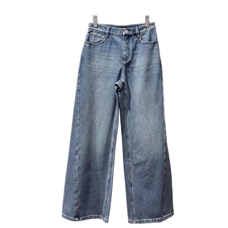 Spring 2026 Women's High-Waisted Retro Wide-Leg Jeans 5H2150261
