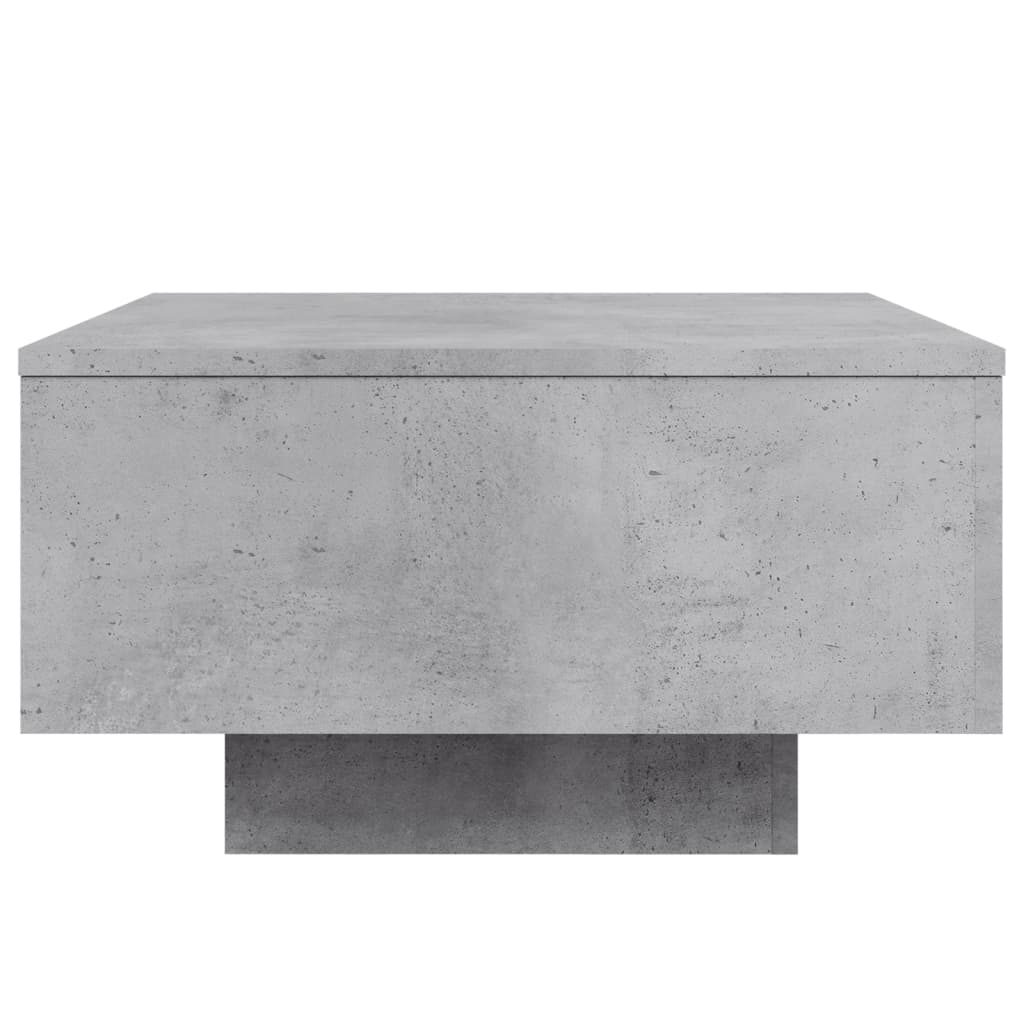 Coffee Table Concrete Gray 55 x 55 x 31 cm Engineered Wood