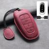 Hyundai Tucson 2023-24 L Key Case: Lambskin Leather Protective Shell for Men & Women, Full Wrap.