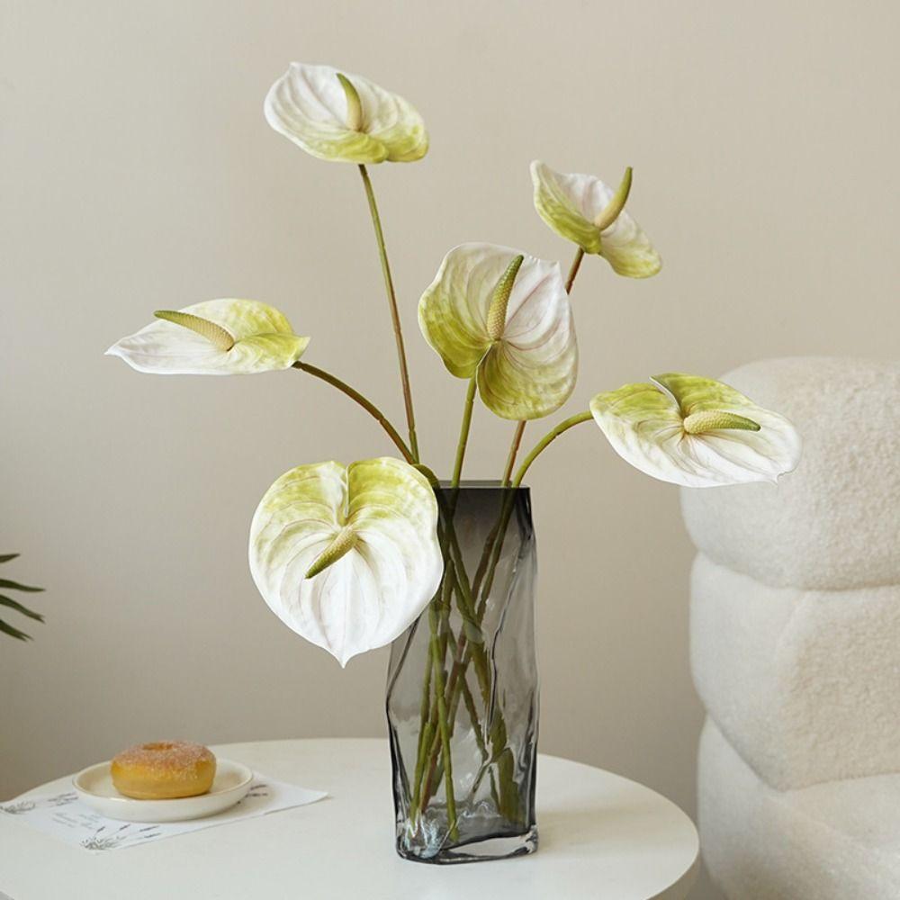 Home Wedding Bridal Elegant DIY Fake Flowers Artificial Calla Lilies Fake Plants Anthurium