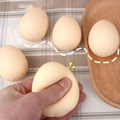 Gesimuleerd Ei Stressbal Zacht Rekbaar Piepend Ei Knijpen Fidget Speelgoed Angstverlichting Zachte Stressbal Knijpen Sensorisch Speelgoed