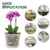 2 Stück transparente Orchideentöpfe, Blumenkübel, Design mit seitlichen Löchern, wiederverwendbar, weit verbreitet, Kunststoff-Orchideentöpfe mit Tabletts