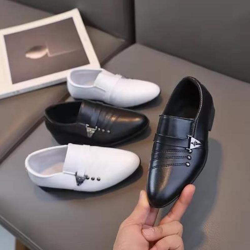 Frühling Herbst Jungen Schuh Mode Lässige Kinder Slipper Vielseitige Kinder Formell Studenten Auftritt Schwarze Schuhe
