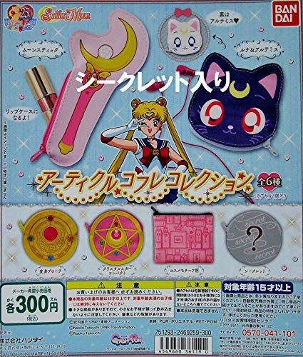 [Secret Included] Pretty Guardian Sailor Moon Gachapon Article Coffret Collection (6 Types)