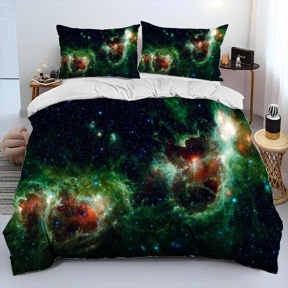 Digital Printing Three-Piece Universe Printing Bedding Home Textile Bedding