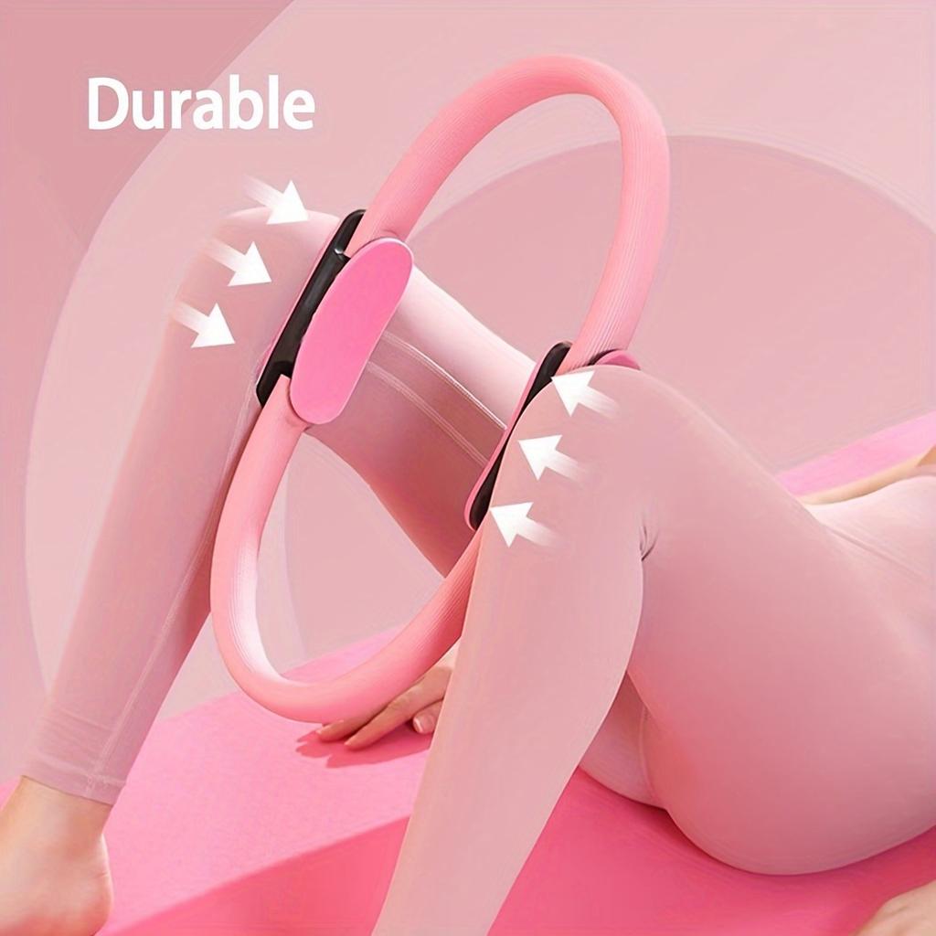 1pc Universal Pilates Body-Building Loop, 36.68cm Multifunctional Yoga Resistance Ring, Durable Fiberglass, Purple, Ideal for Back Opener Exercises