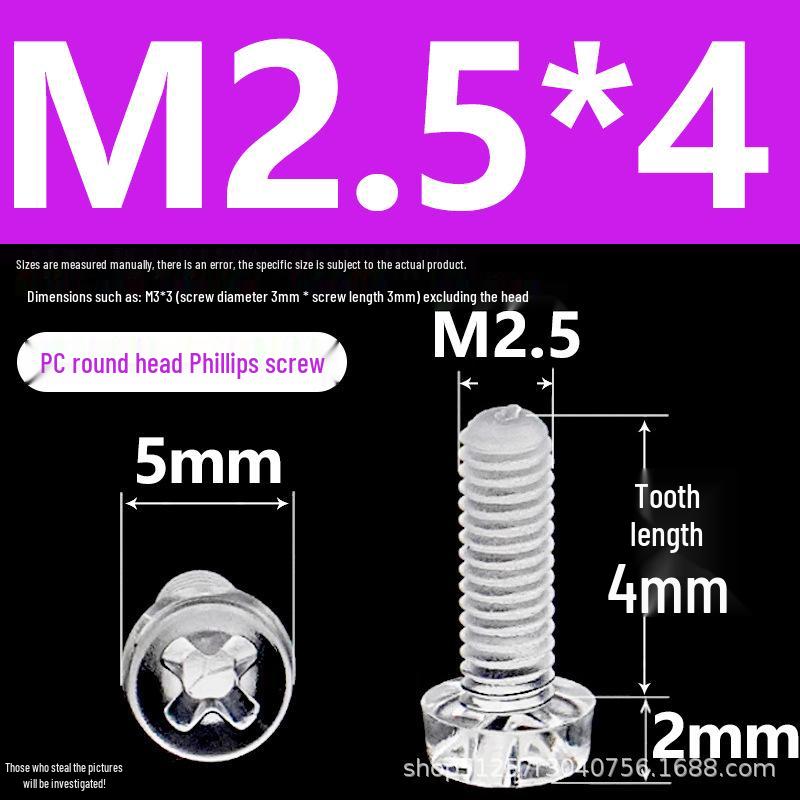 Clear Acrylic Board with Universal Clear Screws and Nuts for Fish Tanks and Toys