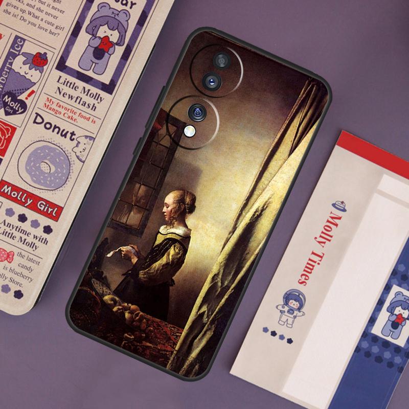 Johannes Vermeer Case For Honor Magic 7 Lite 5 6 Pro Honor 200 Pro 50 70 90 X9b X9a X8b X8a X8 X9 X9c Cover